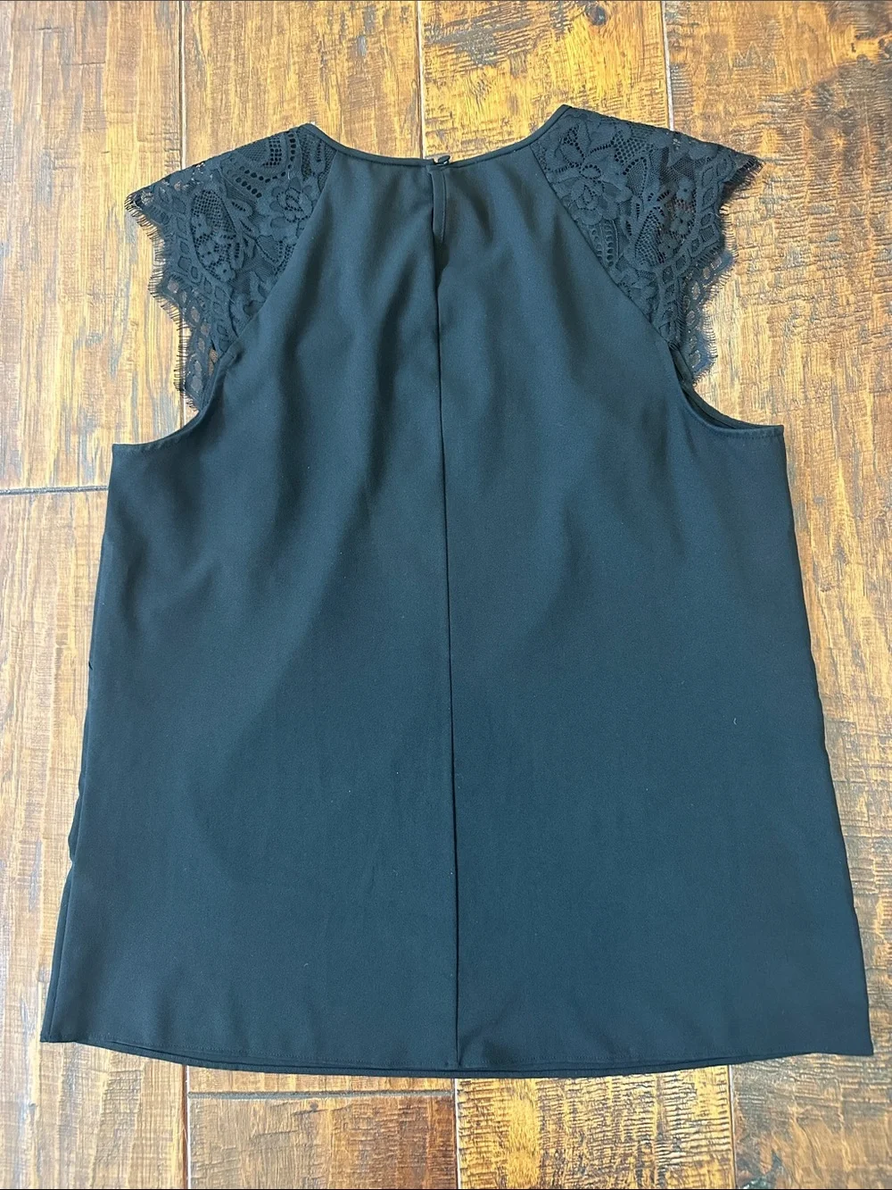 J. Crew Black Mini Skirt w/ Silver Zebra Print and Black Blouse w/ Lace Detail